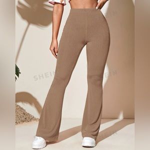 Shein flare mocha brown pants